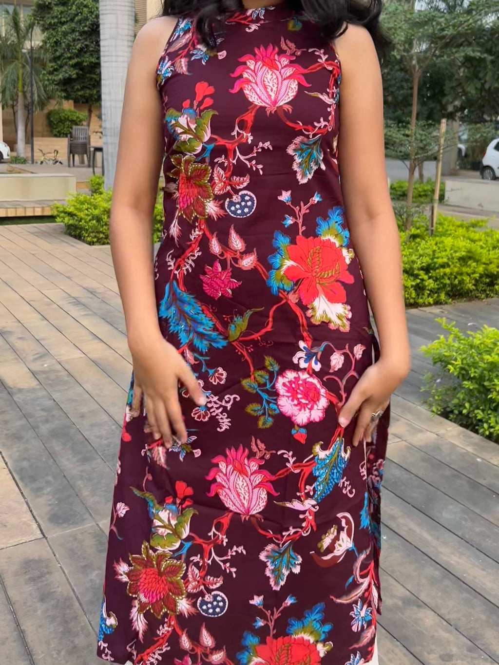 Maroon Muse Kurti
