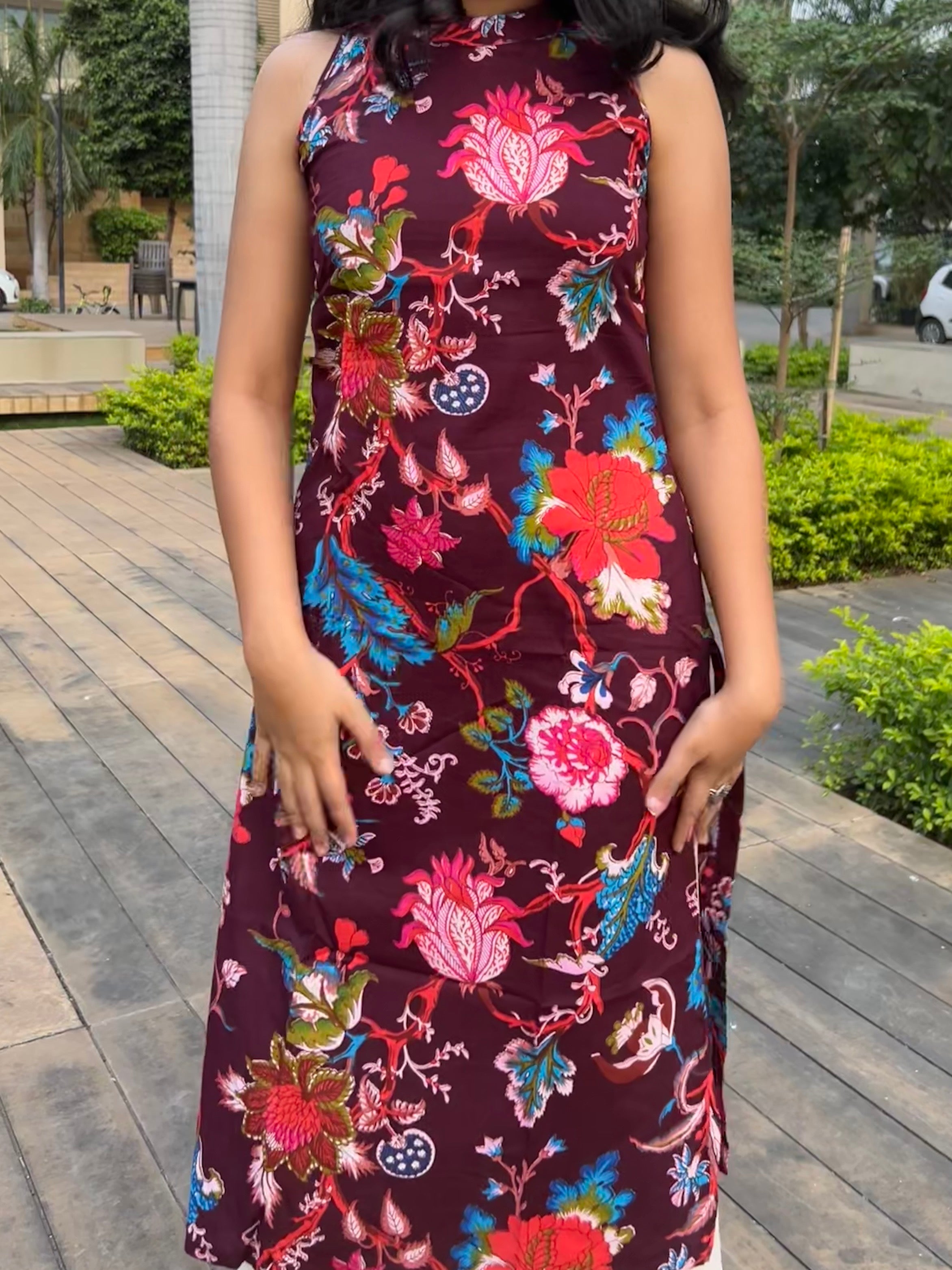 Maroon Muse Kurti