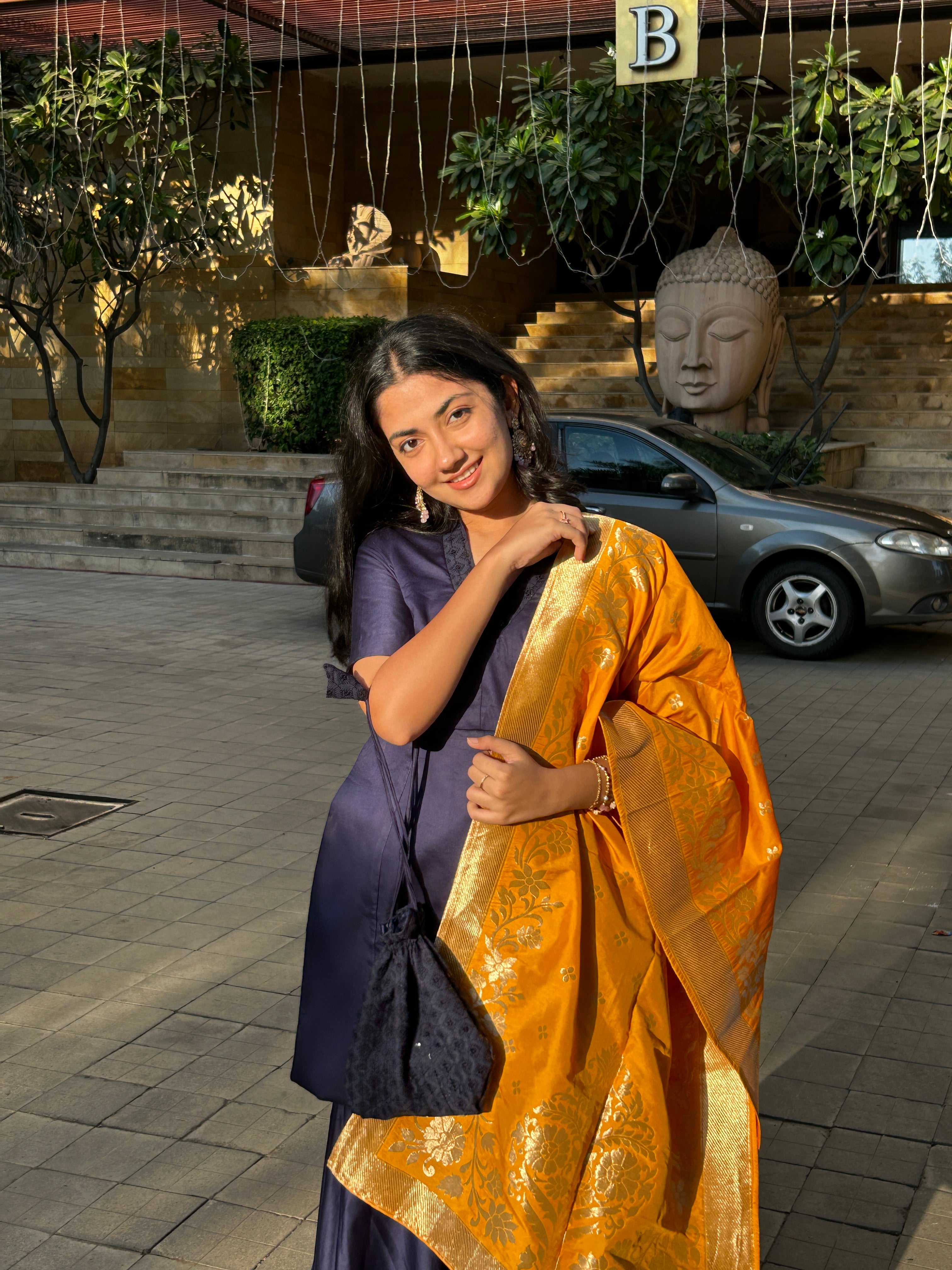 Sapphire Heritage Sharara Set