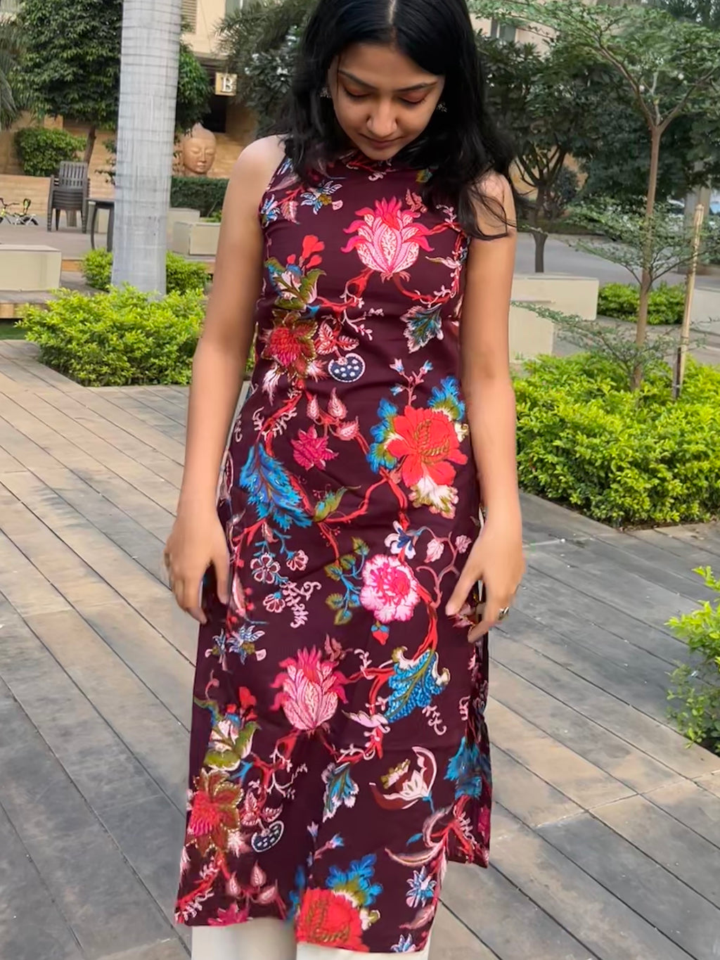 Maroon Muse Kurti