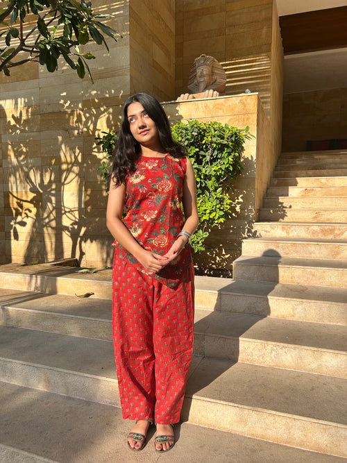 Crimson Muse Co-ord Set