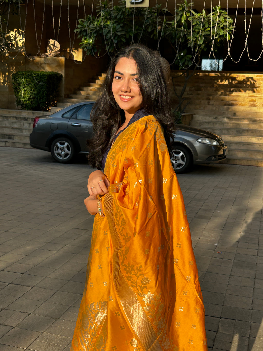 Sapphire Heritage Sharara Set